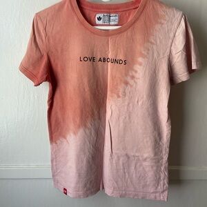 Love Abounds Dutch Bros T-shirt - Pink Ombre
